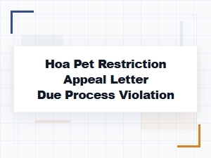 Appeal a Hoa Pet Policy Due Process Violation