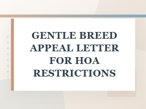 Crafting an Appeal Letter for Breed Restrictions