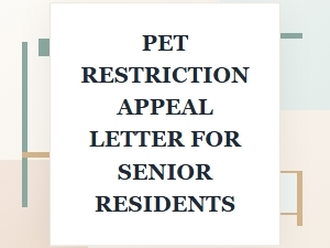 Crafting a Persuasive Appeal Letter for Senior Pet Restrictions