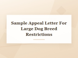 Appealing Breed Restrictions in Your Hoa