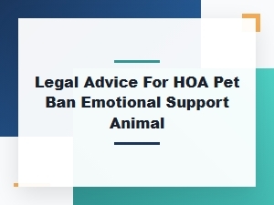 Hoa Pet Ban: Emotional Support Animal Rights