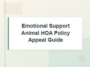 Appeal Your Hoa's Esa Policy Guide