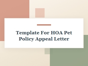 How to Draft a Pet Policy Appeal Letter